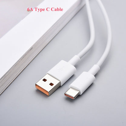 White USB-A to USB-C charging cable showing metal USB-A and USB-C ends