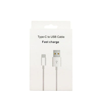 Type-C to USB cable packaging with USB-A to USB-C fast charge design