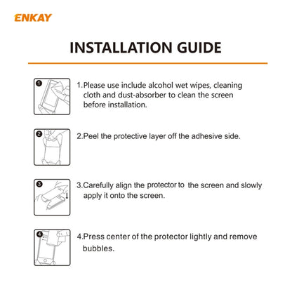 Installation guide diagram for tempered glass camera lens protector film