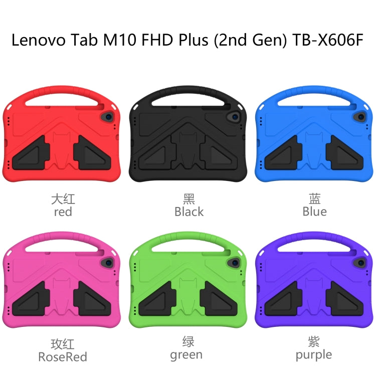 EVA Flat Anti Falling Protective Case Shell with Holder, For Lenovo M10 Plus X606