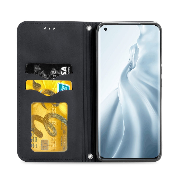 Retro Skin Feel Business Magnetic Horizontal Flip Leather Case With Holder & Card Slots & Wallet & Photo Frame, For Xiaomi Mi 11, For Xiaomi Redmi Note 9 5G, For Nokia 5.4, For Huawei Nova 8 5G, For vivo Y52S