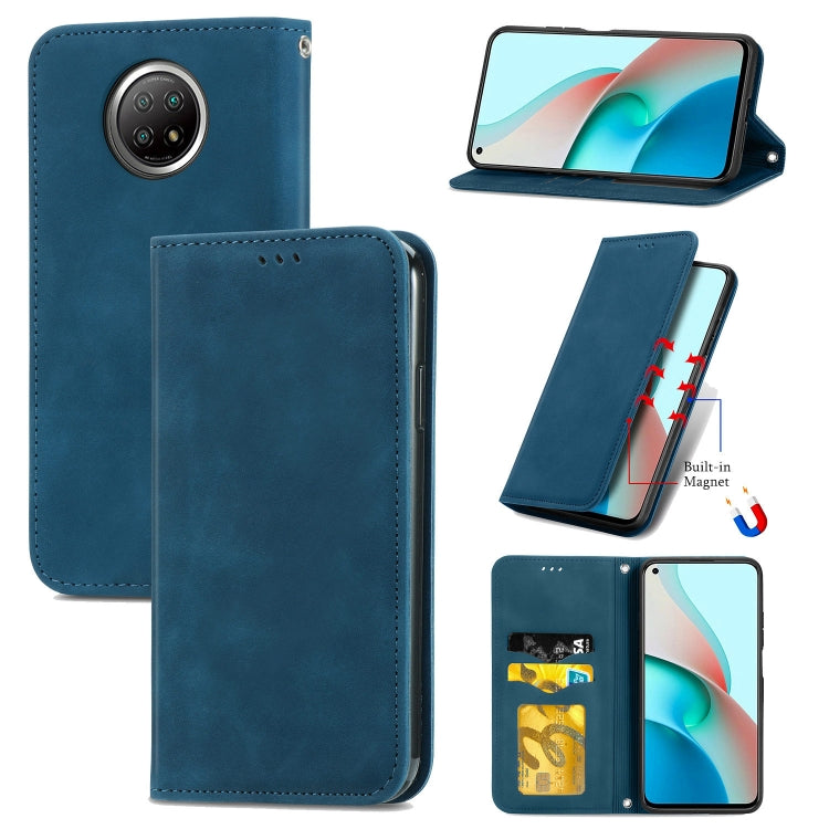 Retro Skin Feel Business Magnetic Horizontal Flip Leather Case With Holder & Card Slots & Wallet & Photo Frame, For Xiaomi Mi 11, For Xiaomi Redmi Note 9 5G, For Nokia 5.4, For Huawei Nova 8 5G, For vivo Y52S