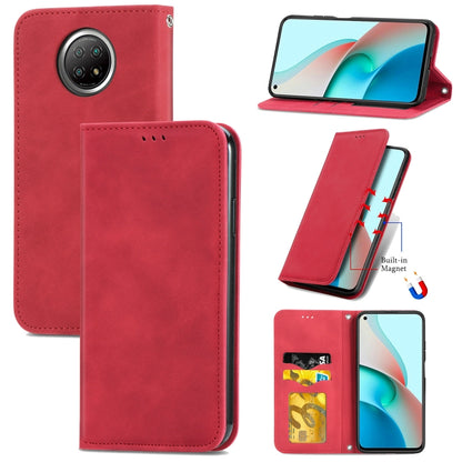 Retro Skin Feel Business Magnetic Horizontal Flip Leather Case With Holder & Card Slots & Wallet & Photo Frame, For Xiaomi Mi 11, For Xiaomi Redmi Note 9 5G, For Nokia 5.4, For Huawei Nova 8 5G, For vivo Y52S