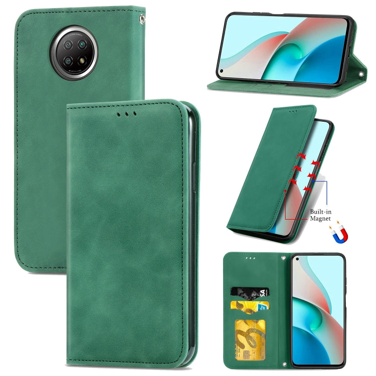 Retro Skin Feel Business Magnetic Horizontal Flip Leather Case With Holder & Card Slots & Wallet & Photo Frame, For Xiaomi Mi 11, For Xiaomi Redmi Note 9 5G, For Nokia 5.4, For Huawei Nova 8 5G, For vivo Y52S