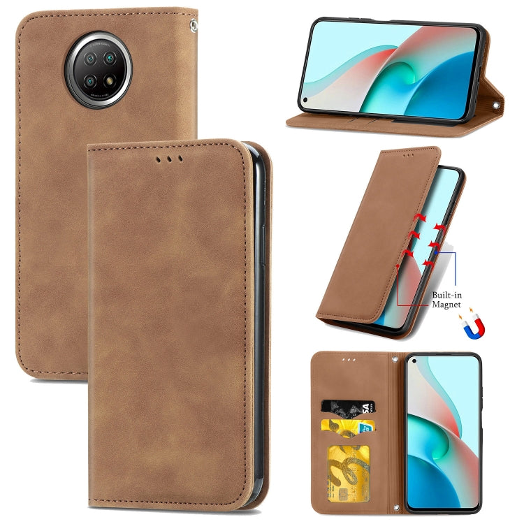 Retro Skin Feel Business Magnetic Horizontal Flip Leather Case With Holder & Card Slots & Wallet & Photo Frame, For Xiaomi Mi 11, For Xiaomi Redmi Note 9 5G, For Nokia 5.4, For Huawei Nova 8 5G, For vivo Y52S