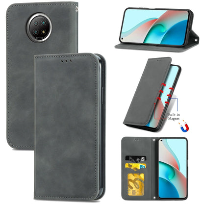 Retro Skin Feel Business Magnetic Horizontal Flip Leather Case With Holder & Card Slots & Wallet & Photo Frame, For Xiaomi Mi 11, For Xiaomi Redmi Note 9 5G, For Nokia 5.4, For Huawei Nova 8 5G, For vivo Y52S