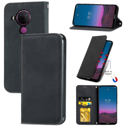 Retro Skin Feel Business Magnetic Horizontal Flip Leather Case With Holder & Card Slots & Wallet & Photo Frame, For Xiaomi Mi 11, For Xiaomi Redmi Note 9 5G, For Nokia 5.4, For Huawei Nova 8 5G, For vivo Y52S