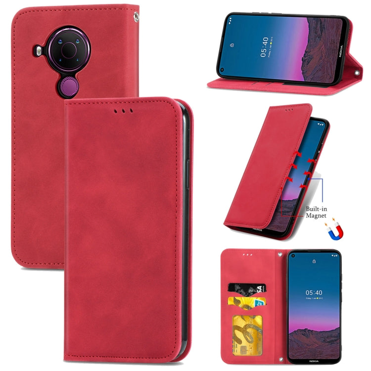 Retro Skin Feel Business Magnetic Horizontal Flip Leather Case With Holder & Card Slots & Wallet & Photo Frame, For Xiaomi Mi 11, For Xiaomi Redmi Note 9 5G, For Nokia 5.4, For Huawei Nova 8 5G, For vivo Y52S