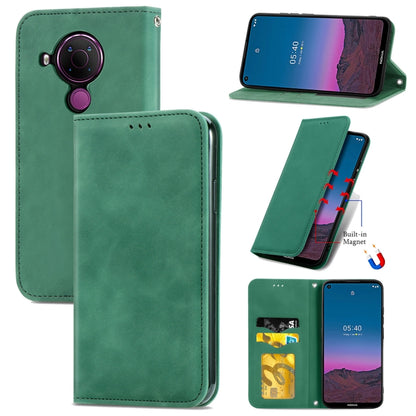 Retro Skin Feel Business Magnetic Horizontal Flip Leather Case With Holder & Card Slots & Wallet & Photo Frame, For Xiaomi Mi 11, For Xiaomi Redmi Note 9 5G, For Nokia 5.4, For Huawei Nova 8 5G, For vivo Y52S