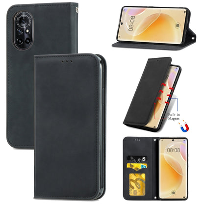 Retro Skin Feel Business Magnetic Horizontal Flip Leather Case With Holder & Card Slots & Wallet & Photo Frame, For Xiaomi Mi 11, For Xiaomi Redmi Note 9 5G, For Nokia 5.4, For Huawei Nova 8 5G, For vivo Y52S