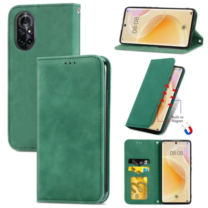 Retro Skin Feel Business Magnetic Horizontal Flip Leather Case With Holder & Card Slots & Wallet & Photo Frame, For Xiaomi Mi 11, For Xiaomi Redmi Note 9 5G, For Nokia 5.4, For Huawei Nova 8 5G, For vivo Y52S