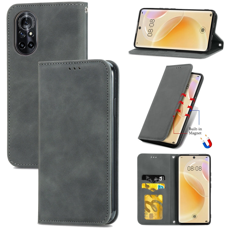 Retro Skin Feel Business Magnetic Horizontal Flip Leather Case With Holder & Card Slots & Wallet & Photo Frame, For Xiaomi Mi 11, For Xiaomi Redmi Note 9 5G, For Nokia 5.4, For Huawei Nova 8 5G, For vivo Y52S