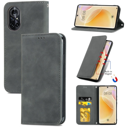 Retro Skin Feel Business Magnetic Horizontal Flip Leather Case With Holder & Card Slots & Wallet & Photo Frame, For Xiaomi Mi 11, For Xiaomi Redmi Note 9 5G, For Nokia 5.4, For Huawei Nova 8 5G, For vivo Y52S