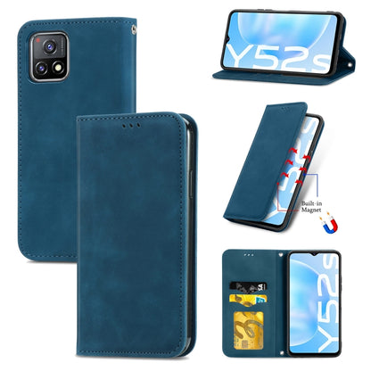 Retro Skin Feel Business Magnetic Horizontal Flip Leather Case With Holder & Card Slots & Wallet & Photo Frame, For Xiaomi Mi 11, For Xiaomi Redmi Note 9 5G, For Nokia 5.4, For Huawei Nova 8 5G, For vivo Y52S