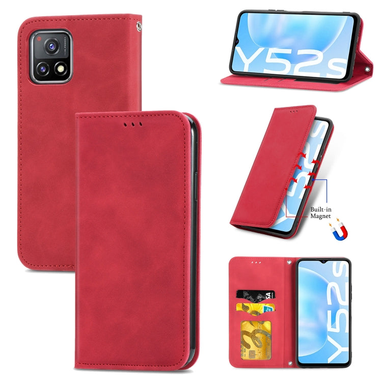 Retro Skin Feel Business Magnetic Horizontal Flip Leather Case With Holder & Card Slots & Wallet & Photo Frame, For Xiaomi Mi 11, For Xiaomi Redmi Note 9 5G, For Nokia 5.4, For Huawei Nova 8 5G, For vivo Y52S