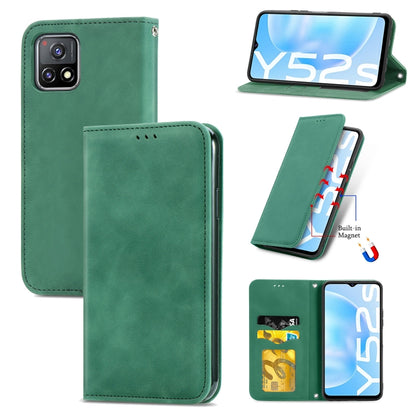 Retro Skin Feel Business Magnetic Horizontal Flip Leather Case With Holder & Card Slots & Wallet & Photo Frame, For Xiaomi Mi 11, For Xiaomi Redmi Note 9 5G, For Nokia 5.4, For Huawei Nova 8 5G, For vivo Y52S