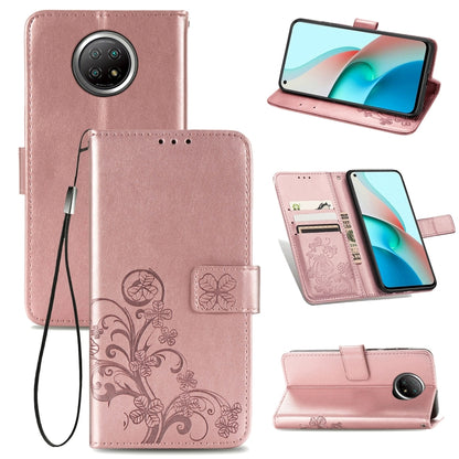 Four-leaf Clasp Embossed Buckle Mobile Phone Protection Leather Case with Lanyard & Card Slot & Wallet & Bracket Function, For Xiaomi Mi 11, For Nokia 5.4, For Xiaomi Redmi Note 9 5G, For vivo Y52s, For OPPO Reno5, For Huawei  Nova 8