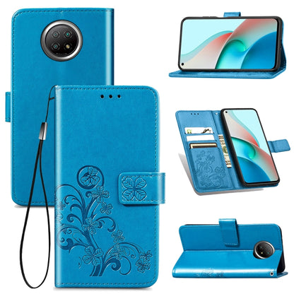 Four-leaf Clasp Embossed Buckle Mobile Phone Protection Leather Case with Lanyard & Card Slot & Wallet & Bracket Function, For Xiaomi Mi 11, For Nokia 5.4, For Xiaomi Redmi Note 9 5G, For vivo Y52s, For OPPO Reno5, For Huawei  Nova 8