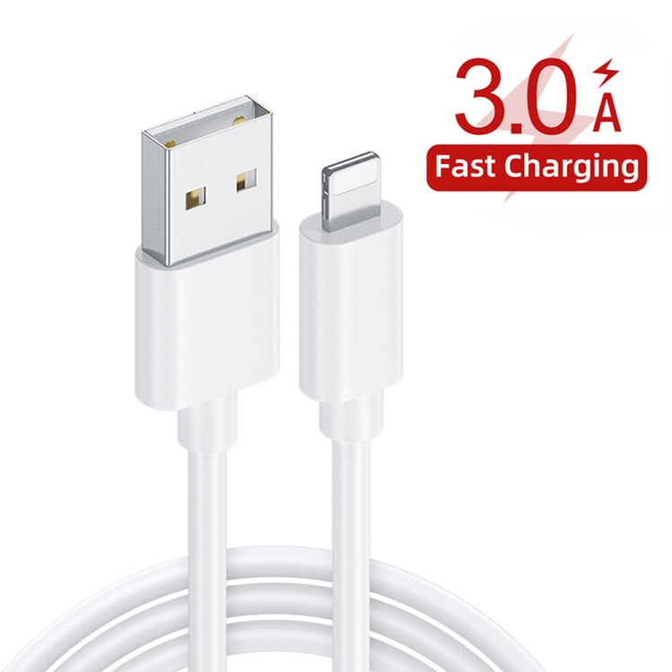 White dual-port USB fast charger with two charging plugs and attached cable