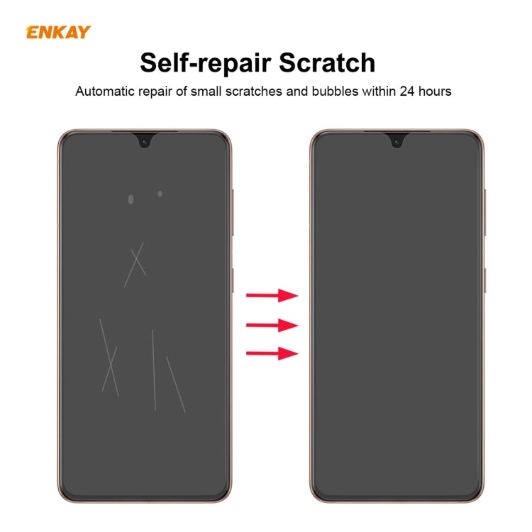 Self-repairing hydrogel screen protector film for phone display, scratch repair