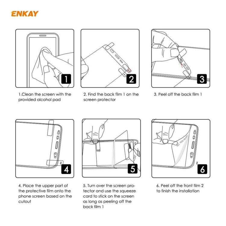 Hydrogel screen protector installation steps for curved smartphone display