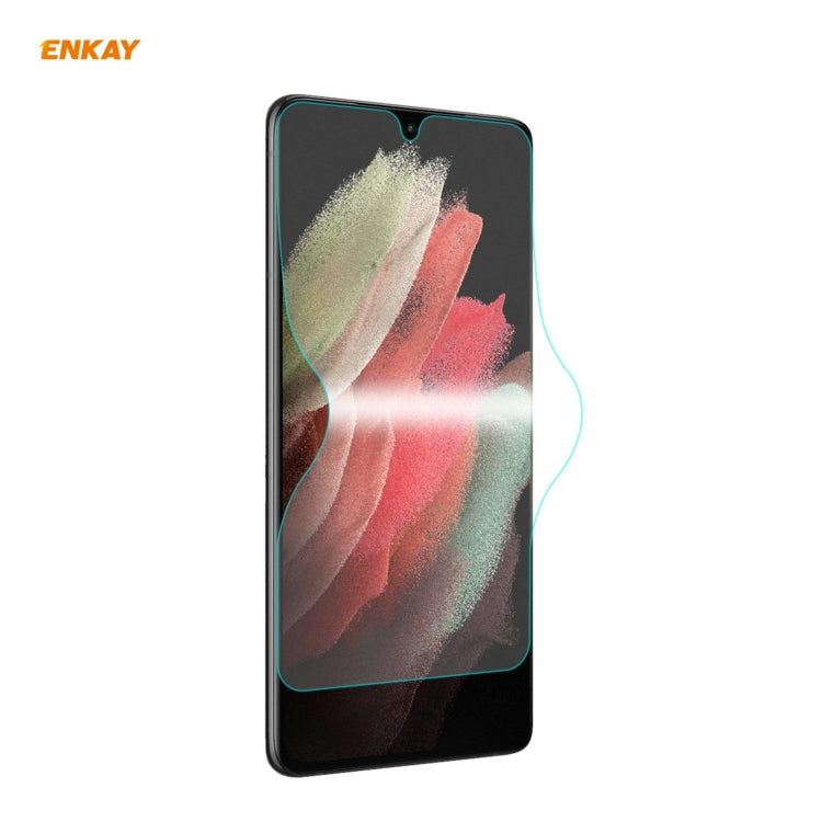 Full-screen hydrogel screen protector for Samsung Galaxy S21 Ultra 5G, curved fit