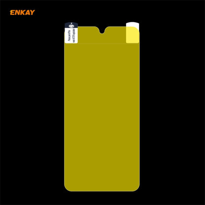 Hydrogel screen protector film piece for full-screen coverage