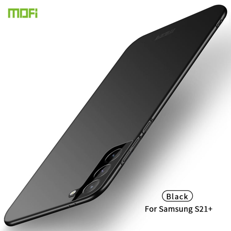 Black frosted ultra-thin hard phone case with camera cutout for Samsung S21+