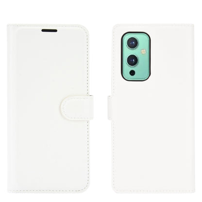 White folio flip case with card slots, phone camera cutout, and magnetic strap