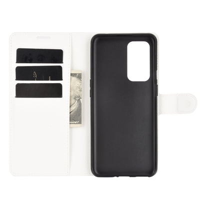 White card-slot flip case with protective back cover and side camera cutout