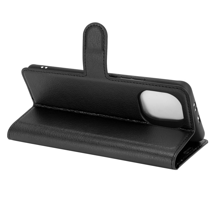 Black flip phone case with stand kickstand and top cutout for Xiaomi Mi 11