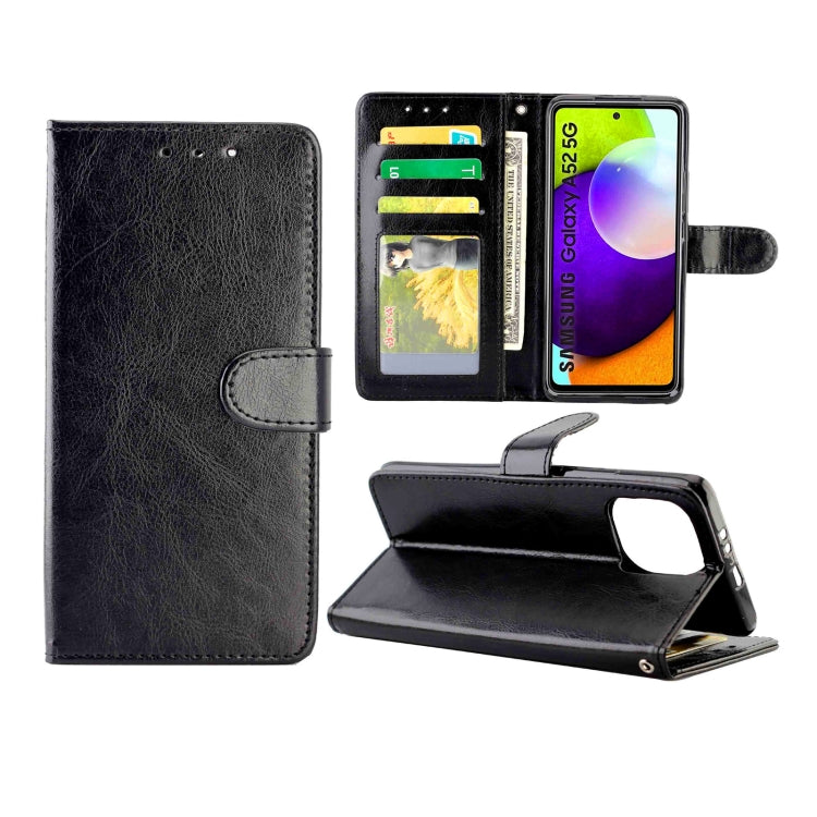 Crazy Horse Texture Leather Horizontal Flip Protective Case with Holder & Card Slots & Wallet & Photo Frame, For Samsung Galaxy A52 5G, For Samsung Galaxy A72 5G, For Samsung Galaxy A32 5G, For Samsung Galaxy A02S, For Samsung Galaxy A12 5G            ...