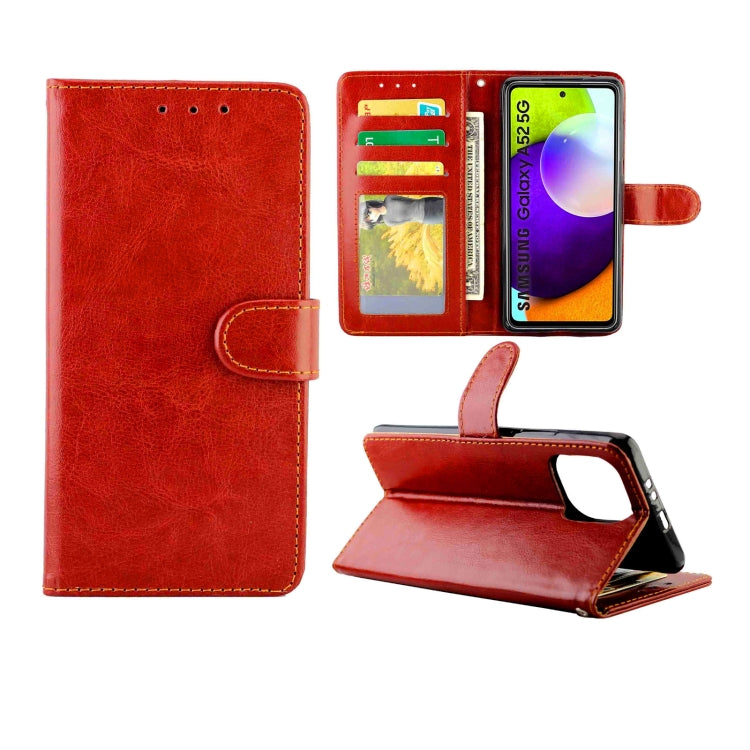 Crazy Horse Texture Leather Horizontal Flip Protective Case with Holder & Card Slots & Wallet & Photo Frame, For Samsung Galaxy A52 5G, For Samsung Galaxy A72 5G, For Samsung Galaxy A32 5G, For Samsung Galaxy A02S, For Samsung Galaxy A12 5G            ...