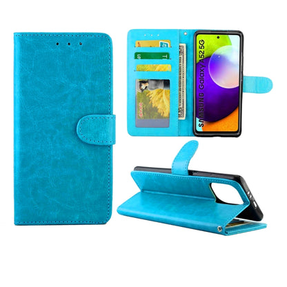 Crazy Horse Texture Leather Horizontal Flip Protective Case with Holder & Card Slots & Wallet & Photo Frame, For Samsung Galaxy A52 5G, For Samsung Galaxy A72 5G, For Samsung Galaxy A32 5G, For Samsung Galaxy A02S, For Samsung Galaxy A12 5G            ...