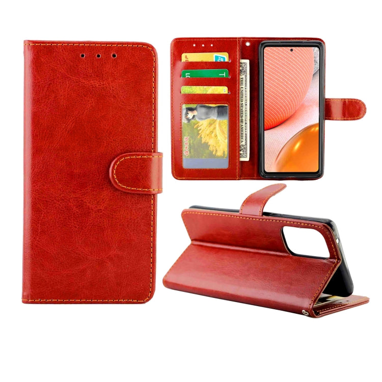 Crazy Horse Texture Leather Horizontal Flip Protective Case with Holder & Card Slots & Wallet & Photo Frame, For Samsung Galaxy A52 5G, For Samsung Galaxy A72 5G, For Samsung Galaxy A32 5G, For Samsung Galaxy A02S, For Samsung Galaxy A12 5G            ...