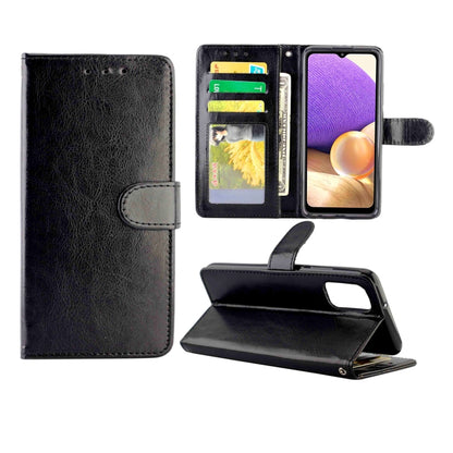 Crazy Horse Texture Leather Horizontal Flip Protective Case with Holder & Card Slots & Wallet & Photo Frame, For Samsung Galaxy A52 5G, For Samsung Galaxy A72 5G, For Samsung Galaxy A32 5G, For Samsung Galaxy A02S, For Samsung Galaxy A12 5G            ...