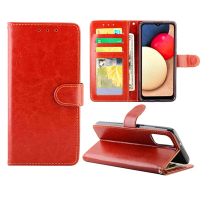 Crazy Horse Texture Leather Horizontal Flip Protective Case with Holder & Card Slots & Wallet & Photo Frame, For Samsung Galaxy A52 5G, For Samsung Galaxy A72 5G, For Samsung Galaxy A32 5G, For Samsung Galaxy A02S, For Samsung Galaxy A12 5G            ...