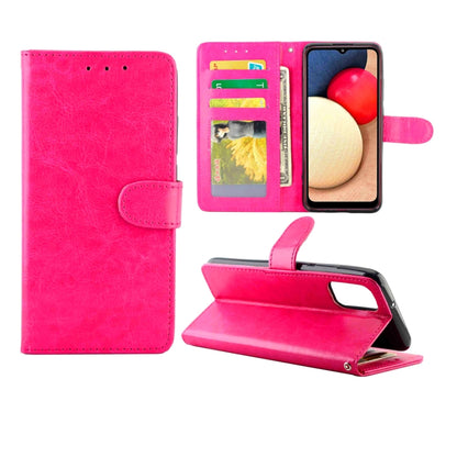 Crazy Horse Texture Leather Horizontal Flip Protective Case with Holder & Card Slots & Wallet & Photo Frame, For Samsung Galaxy A52 5G, For Samsung Galaxy A72 5G, For Samsung Galaxy A32 5G, For Samsung Galaxy A02S, For Samsung Galaxy A12 5G            ...