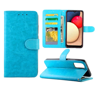 Crazy Horse Texture Leather Horizontal Flip Protective Case with Holder & Card Slots & Wallet & Photo Frame, For Samsung Galaxy A52 5G, For Samsung Galaxy A72 5G, For Samsung Galaxy A32 5G, For Samsung Galaxy A02S, For Samsung Galaxy A12 5G            ...