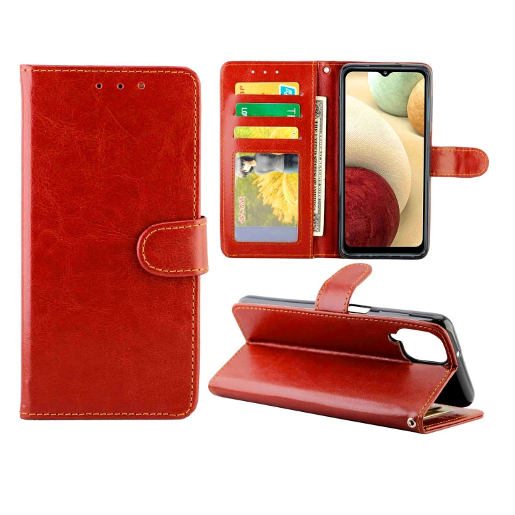 Crazy Horse Texture Leather Horizontal Flip Protective Case with Holder & Card Slots & Wallet & Photo Frame, For Samsung Galaxy A52 5G, For Samsung Galaxy A72 5G, For Samsung Galaxy A32 5G, For Samsung Galaxy A02S, For Samsung Galaxy A12 5G            ...