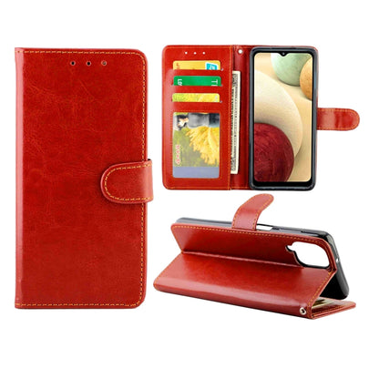 Crazy Horse Texture Leather Horizontal Flip Protective Case with Holder & Card Slots & Wallet & Photo Frame, For Samsung Galaxy A52 5G, For Samsung Galaxy A72 5G, For Samsung Galaxy A32 5G, For Samsung Galaxy A02S, For Samsung Galaxy A12 5G            ...