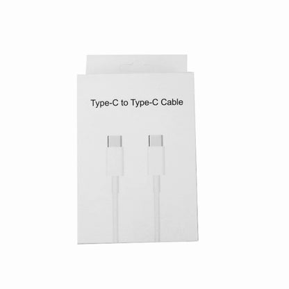 Retail package for white Type-C to Type-C cable