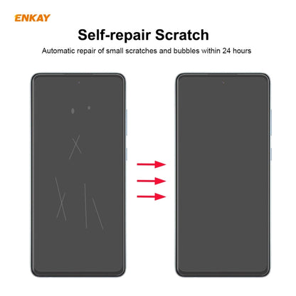 Self-repair hydrogel screen protector that helps reduce scratches and bubbles