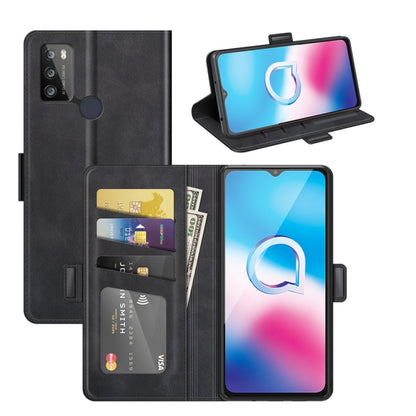 Black horizontal flip leather phone case with magnetic buckle, card slots, wallet pocket