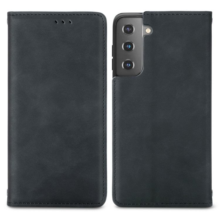Retro Skin Feel Business Magnetic Horizontal Flip Leather Case with Holder & Card Slots & Wallet & Photo Frame, For Samsung Galaxy S21 Plus, For Samsung Galaxy S21, For Samsung Galaxy S21 Ultra, For Samsung Galaxy S20 Plus, For Samsung Galaxy S20 Ultra...