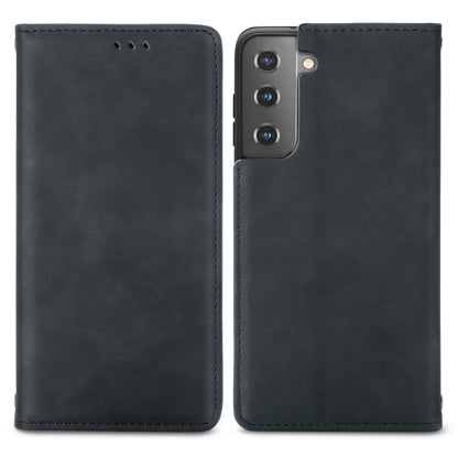 Retro Skin Feel Business Magnetic Horizontal Flip Leather Case with Holder & Card Slots & Wallet & Photo Frame, For Samsung Galaxy S21 Plus, For Samsung Galaxy S21, For Samsung Galaxy S21 Ultra, For Samsung Galaxy S20 Plus, For Samsung Galaxy S20 Ultra...