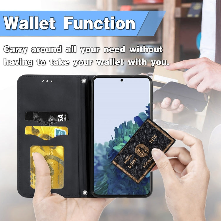Retro Skin Feel Business Magnetic Horizontal Flip Leather Case with Holder & Card Slots & Wallet & Photo Frame, For Samsung Galaxy S21 Plus, For Samsung Galaxy S21, For Samsung Galaxy S21 Ultra, For Samsung Galaxy S20 Plus, For Samsung Galaxy S20 Ultra...