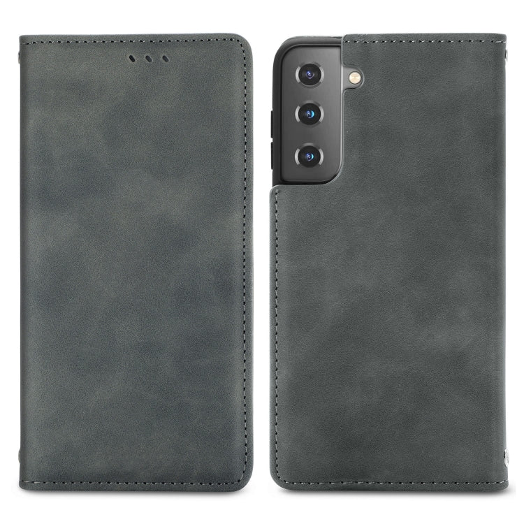 Retro Skin Feel Business Magnetic Horizontal Flip Leather Case with Holder & Card Slots & Wallet & Photo Frame, For Samsung Galaxy S21 Plus, For Samsung Galaxy S21, For Samsung Galaxy S21 Ultra, For Samsung Galaxy S20 Plus, For Samsung Galaxy S20 Ultra...
