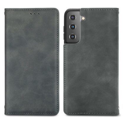 Retro Skin Feel Business Magnetic Horizontal Flip Leather Case with Holder & Card Slots & Wallet & Photo Frame, For Samsung Galaxy S21 Plus, For Samsung Galaxy S21, For Samsung Galaxy S21 Ultra, For Samsung Galaxy S20 Plus, For Samsung Galaxy S20 Ultra...