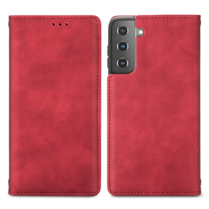 Retro Skin Feel Business Magnetic Horizontal Flip Leather Case with Holder & Card Slots & Wallet & Photo Frame, For Samsung Galaxy S21 Plus, For Samsung Galaxy S21, For Samsung Galaxy S21 Ultra, For Samsung Galaxy S20 Plus, For Samsung Galaxy S20 Ultra...